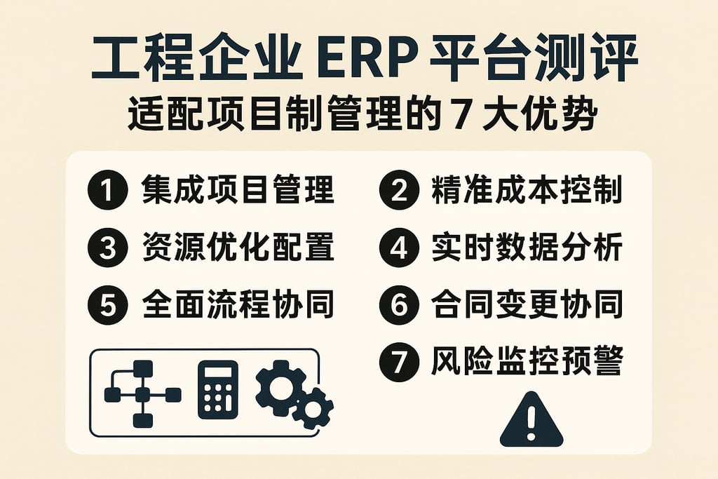 工程企业 ERP 平台测评：适配项目制管理的 7 大优势